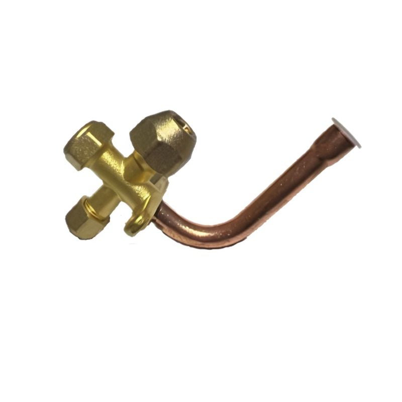Air Conditioning Stop Valve Bent Type Frosted Surface 1/4 / 3/8 / 1/2 / 3/4 Inch