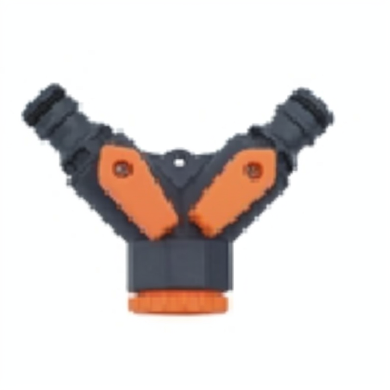 Adaptor Keran Air 2 Arah dengan Katup, DN15