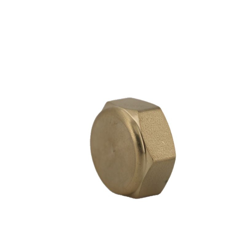 Air Conditioning Brass Stop Valve Cap 1/4 / 3/8 / 1/2 / 5/8 / 3/4 Inch