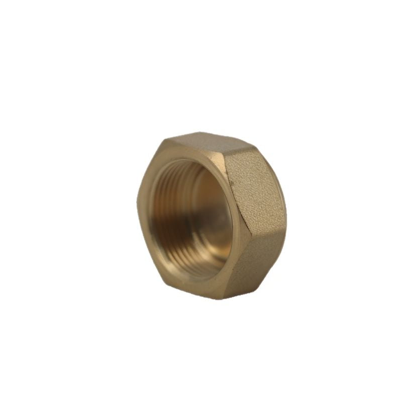 Air Conditioning Brass Stop Valve Cap 1/4 / 3/8 / 1/2 / 5/8 / 3/4 Inch