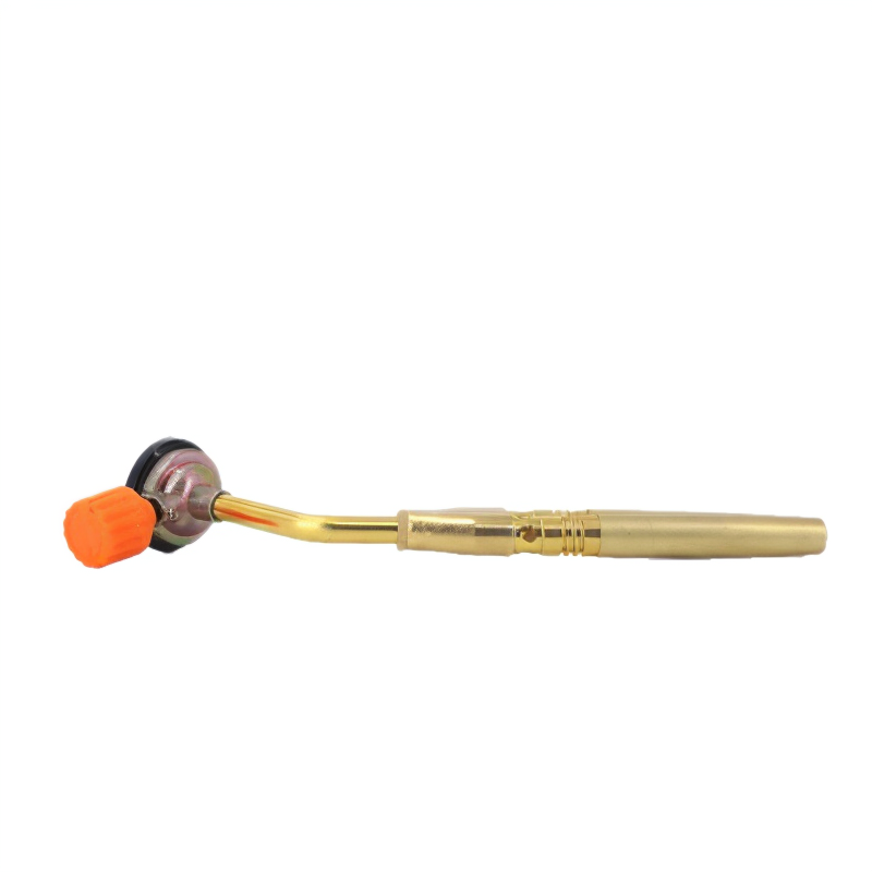 Double Copper Nozzle Barrel Manual Ignition Brazing Butane Flame Gun Alloy/Copper