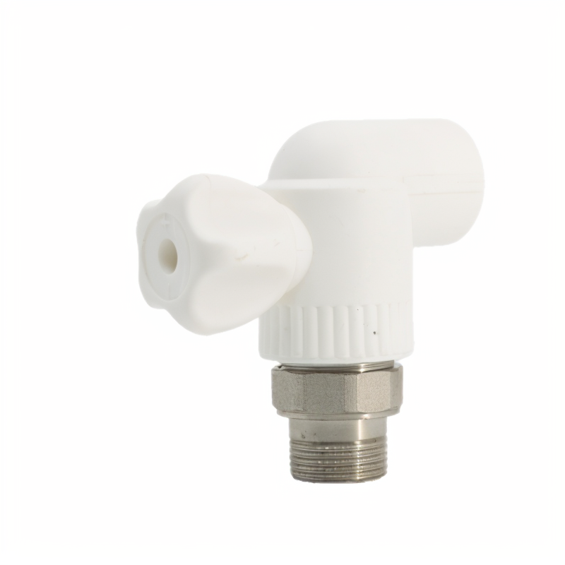Male PPR Radiator Ball Valve Elbow DN20 90 degrees