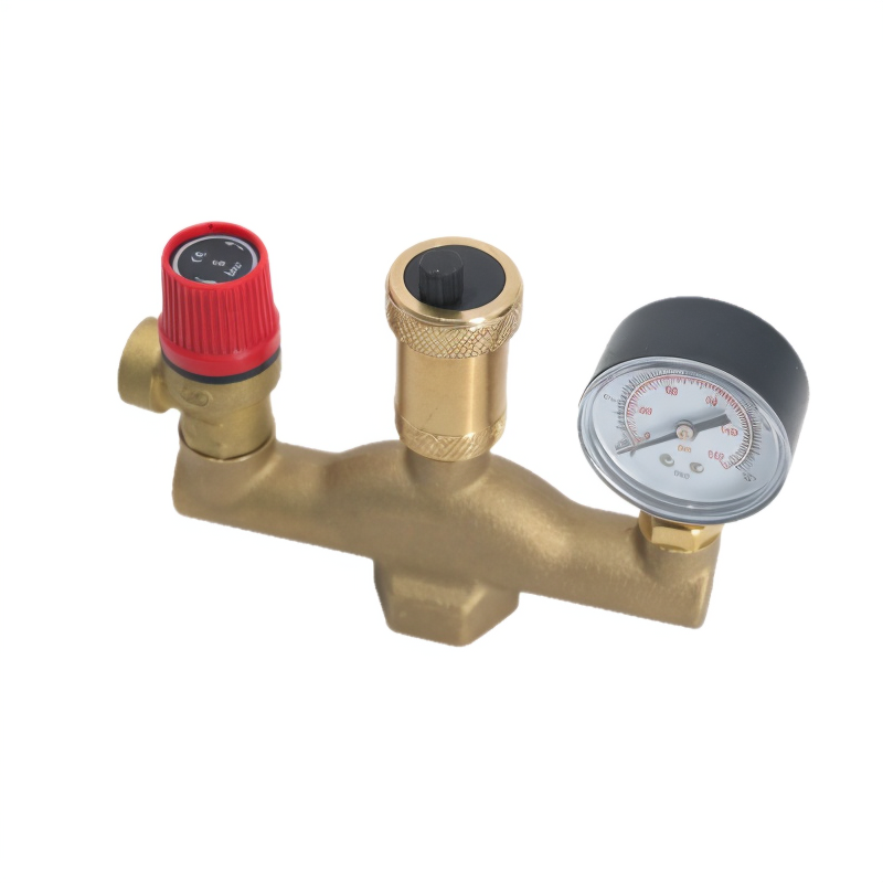 Safety Group Pressure Reducing Automatic Exhaust Valve with Manometer DN25