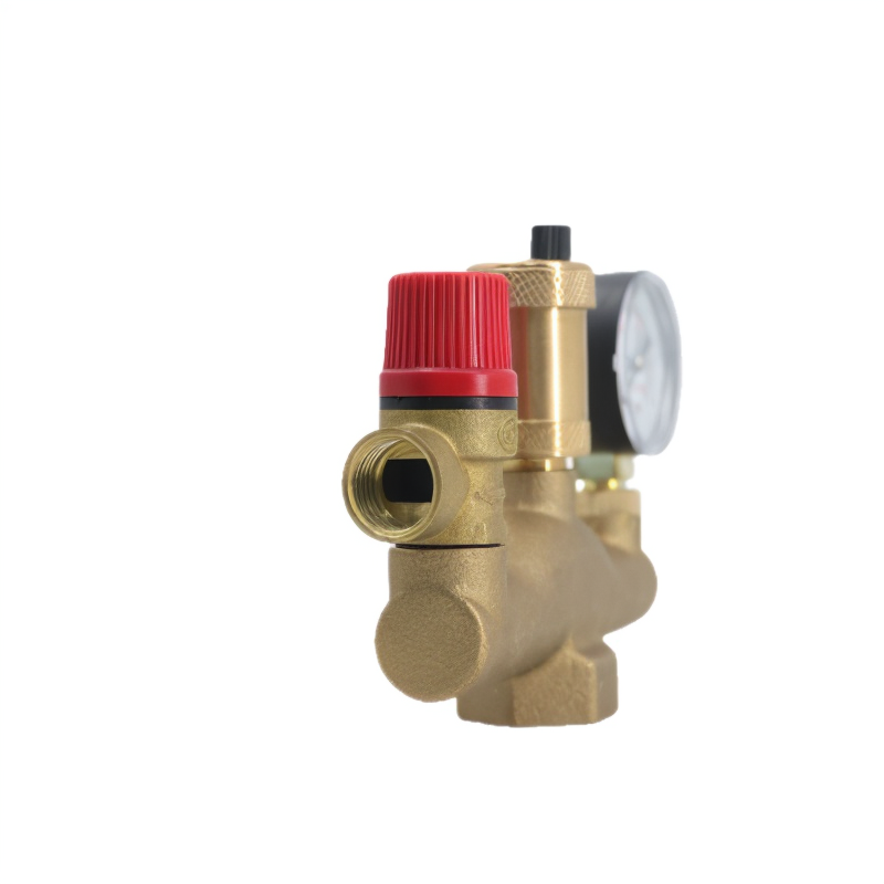 Safety Group Pressure Reducing Automatic Exhaust Valve with Manometer DN25