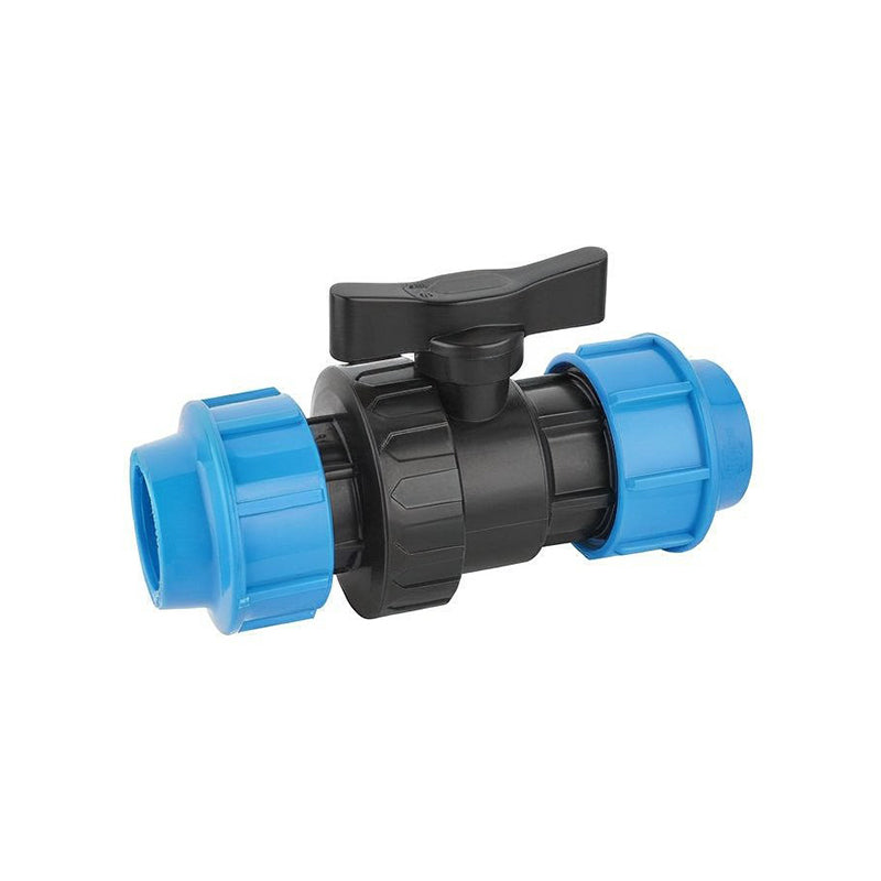 Double Nut PP Ball Valve 9001 DE20/25/32/40/50/63