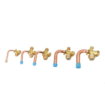 Air Conditioning Stop Valve Bent Type Polished Surface 1/4 / 3/8 / 1/2 / 3/4 Inch