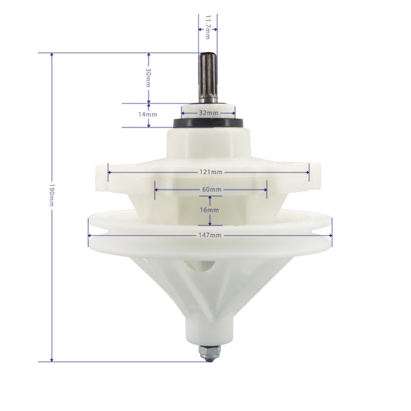 Caja de engranajes de lavadora 11 dientes 30
