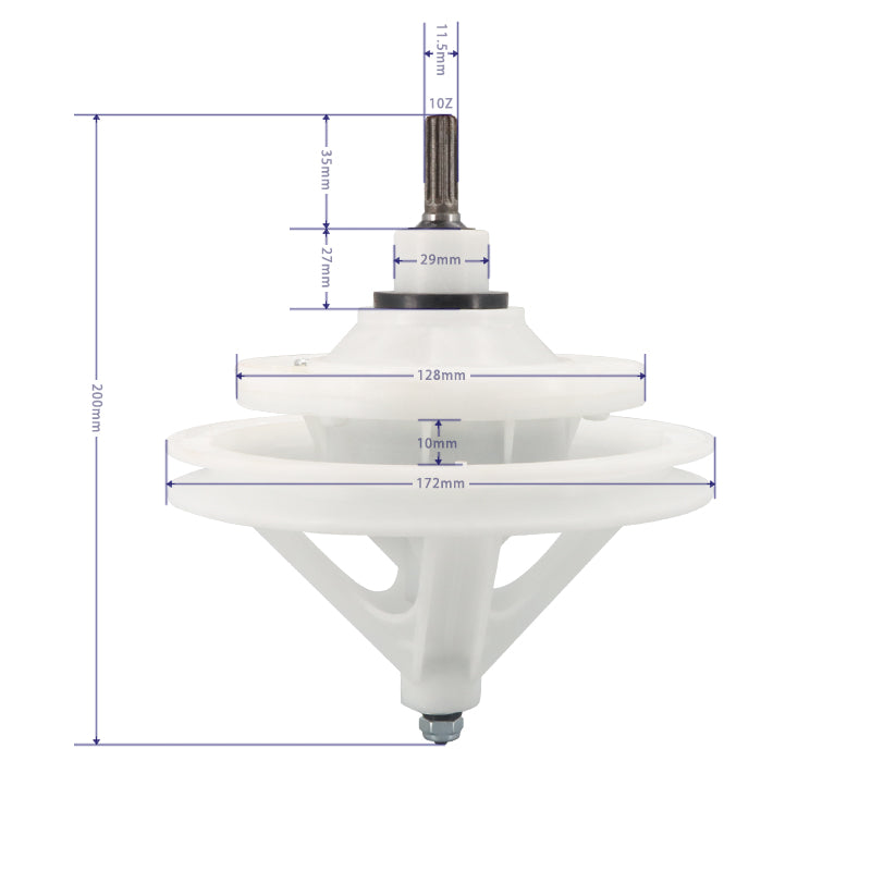 Caja de engranajes de lavadora 10ZZ 30+5