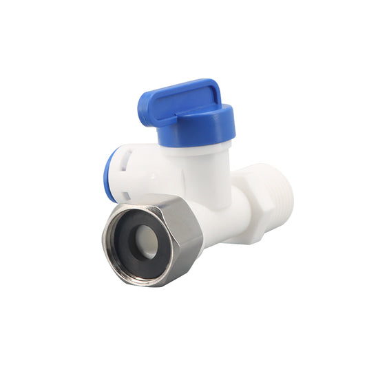 Water purifier three-way ball valve (3/8) 6.7*4*5cm