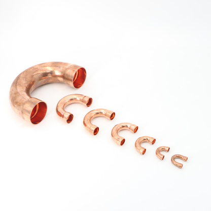 Purple Copper U-Shaped Elbow