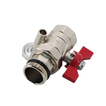 Ball Valve with Thermometer, DN25mm