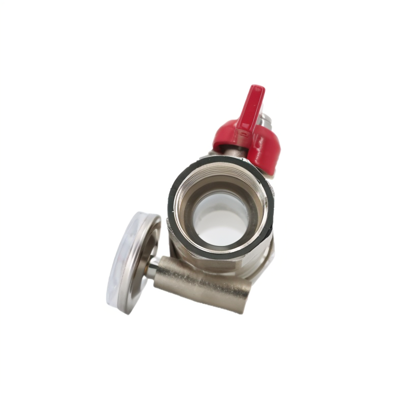 Ball Valve with Thermometer DN25 Main Pipe