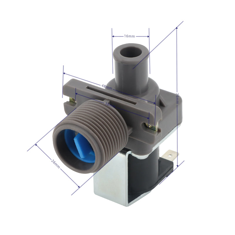 Клапан подачи воды для стиральной машины VS1025 0.02-0.8Mpa