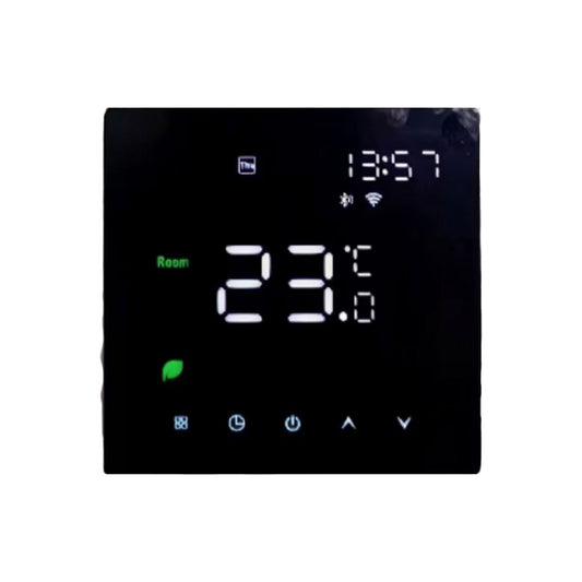 Digital Heating Thermostat Touchscreen Black/White