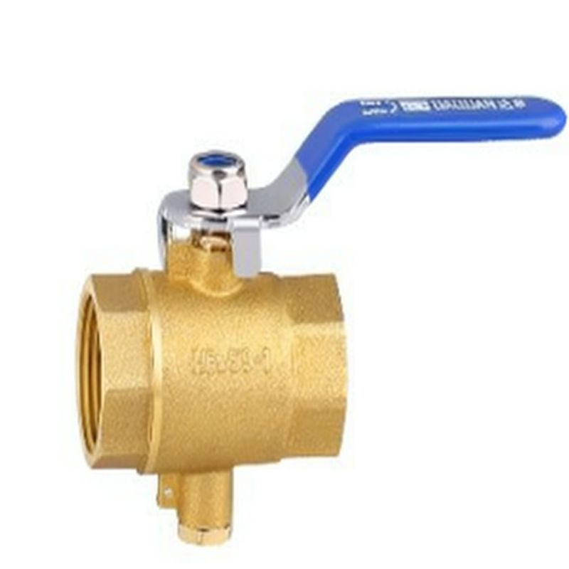 GLOSOK Heating Parts Temperature Measuring Ball Valve DN20 Copper/59-1