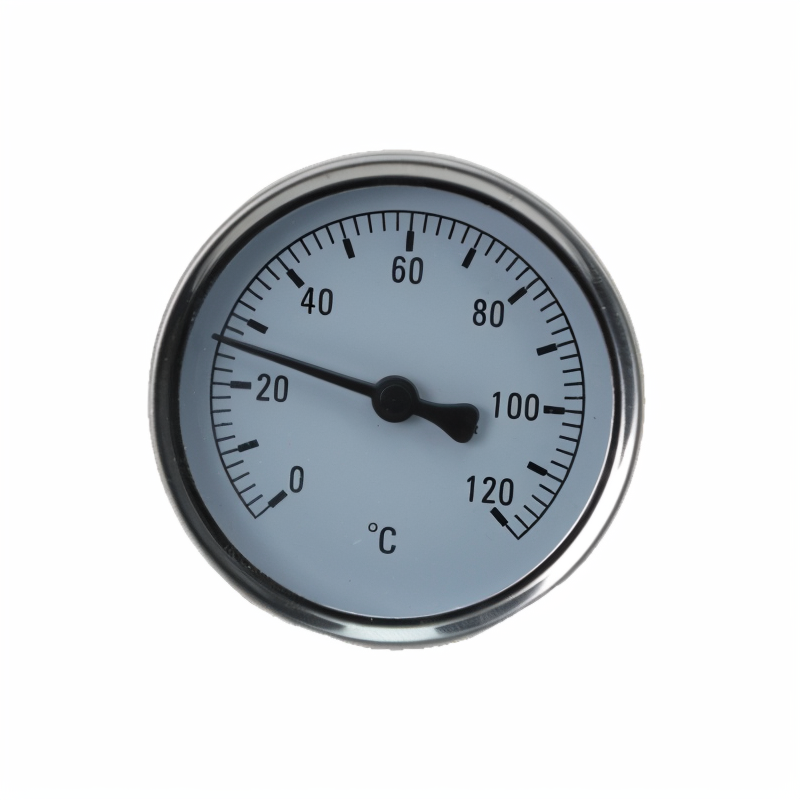 Boiler Axial Bimetallic Thermometer 0~120℃