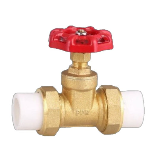 Heating Accessories PPR Gate Valve 59-1 Brass 86*57.5*76.3MM 20x20MM