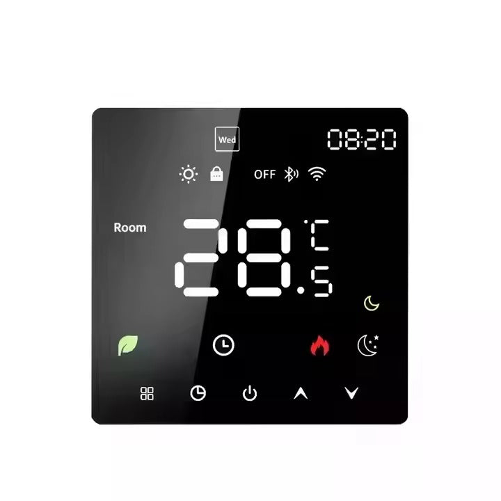 Thermostat Electric Heating Black/White