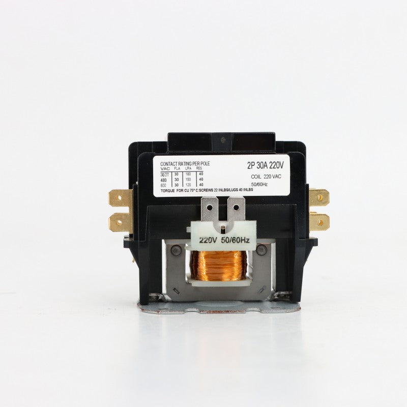 Air Conditioner Contactor Copper components and copper contacts 2P 30A 24/240V