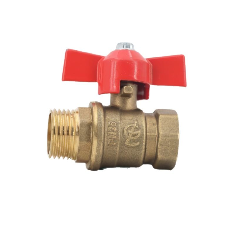 Male Ball Valve,Male*Female DN15 57-3 Brass