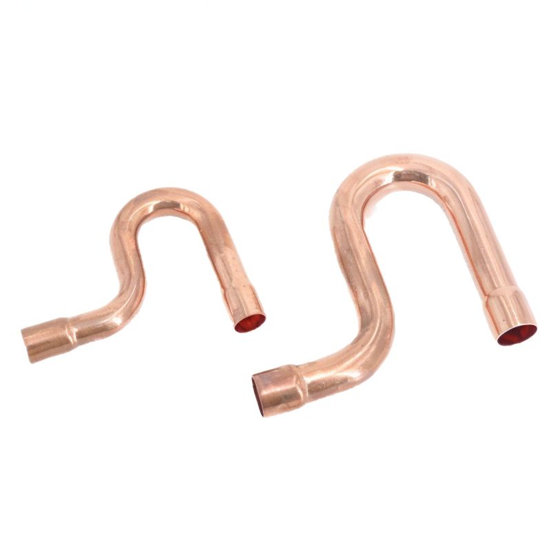 P-Trap Copper Line Fitting 1/2~2-1/8 0.7~1.7mm Pipe Thickness