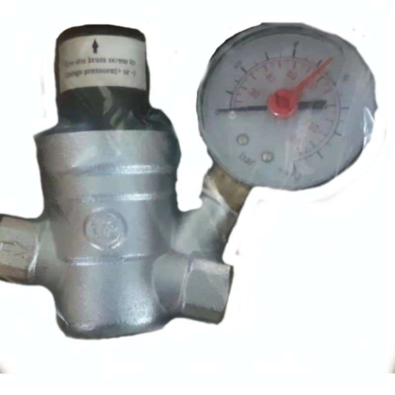 Pressure Reducing Valve, DN15/20 with Pressure Gauge