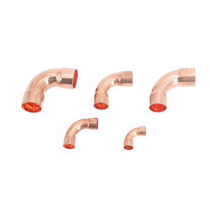 R Copper Line Set Fitting 3/8~2-1/8 0.7~1.7mm Pipe Thinkness