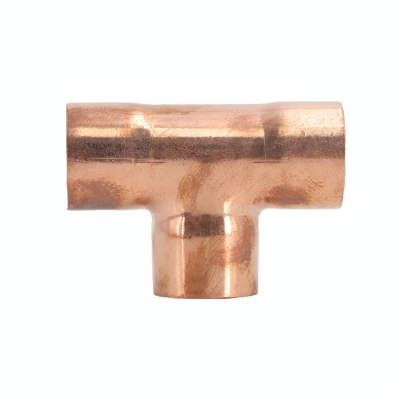 Tee Copper Fitting 1/4~2-1/8" 0.7~1.5mm Pipe Thickness