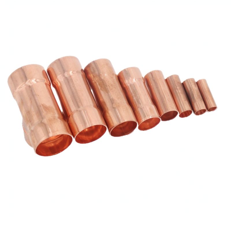 Tee Copper Fitting, 1/4~2-1/8" 0.7~1.5mm Pipe Thickness