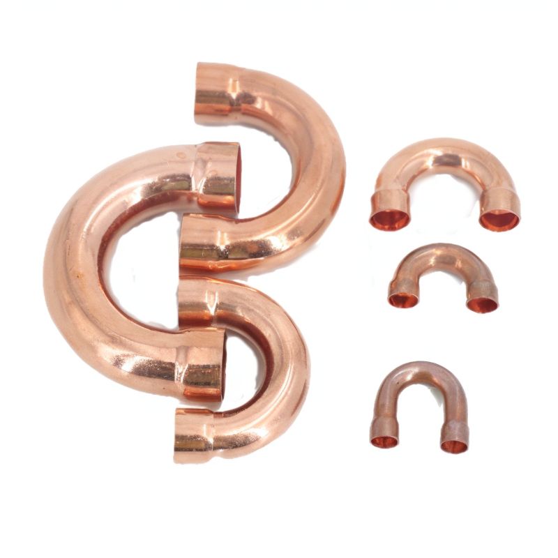 U Shape Copper Fitting, 5/16~2-1/8" 0.7~1.7mm Pipe Thinkness