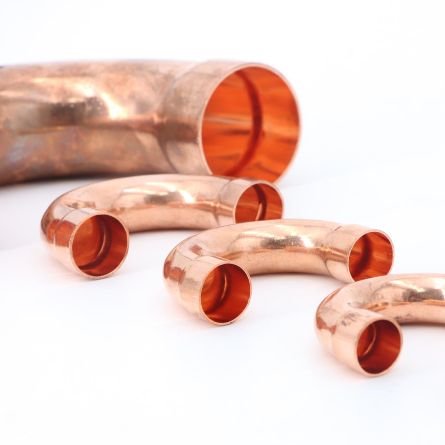 Purple Copper U-Shaped Elbow